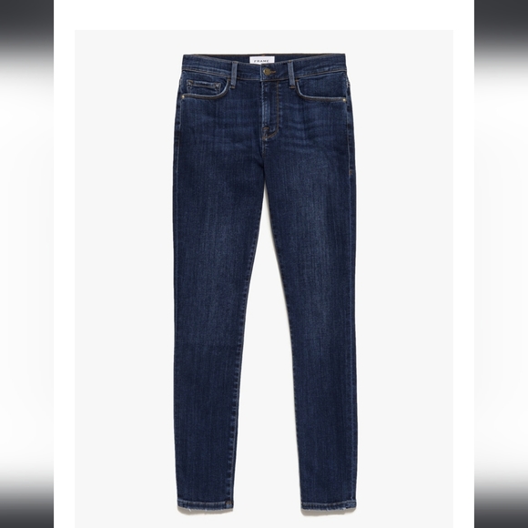 STUNNING FRAME DARK SKINNY LE SKINNY DE JEANNE JEANS - Picture 2 of 13